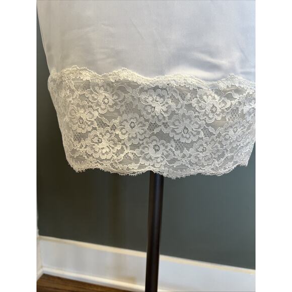 NWT Vntg 1960s Full Slip Aristocraft 34 Lac Bust Nightgown, Lingerie Adj. Strap - Picture 3 of 9